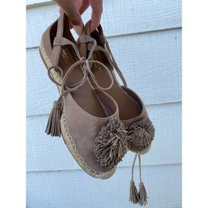 Aquazzura Pom Pom Flats (Never Worn)